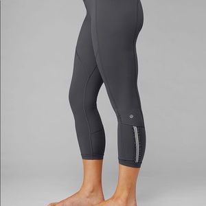 Lululemon Reflective Ruffle Cropped Leggings